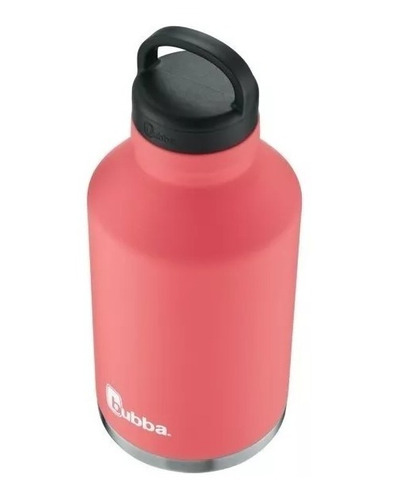 Botella De Agua Recubierta De Goma Acero Inoxidable Rosa