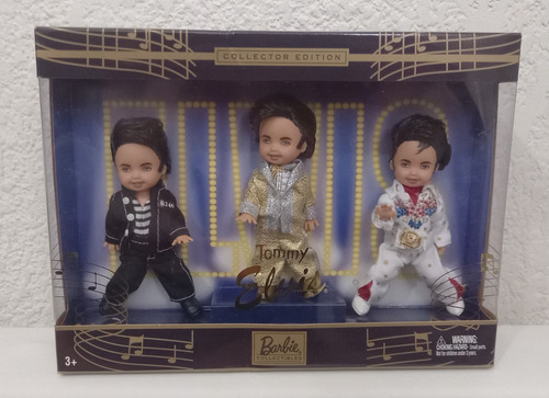 Barbie Collectibles Tommy Elvis 3 Figuras (Usado)