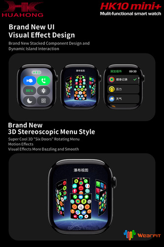 Smartwatch Hk10 Mini + 2025 Amoled 41mm Series10 Brillante Plateado Brillante Negra Y Beige