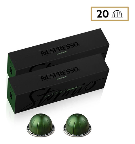 Nespresso Cápsulas De Café Nespresso Vertuo Stormio - 20 Cáp