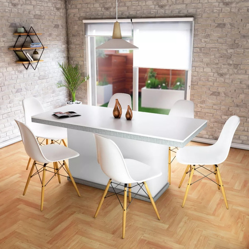 Mesa Comedor Cocina Hogar Moderna Rectangular 140 