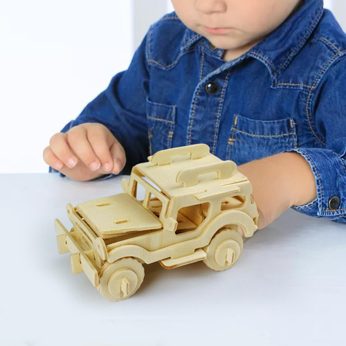 Kit De Modelo De Coche De Rompecabezas De Todoterreno