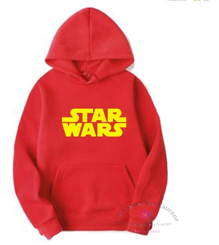 Saco Buzo Hoodie Star Wars Adulto Capota 