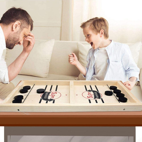 Juego Familiar: Fast Hockey Sling Puck Juego De Tablero
