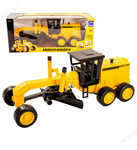 Trator Escavadeira Amarelo Roma 2022 Escala 20 Fast