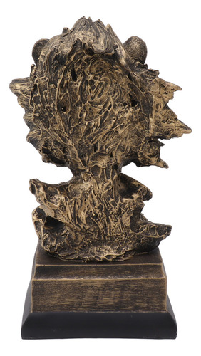 Estatua De Resina Con Escultura De Cabeza De León Realista P
