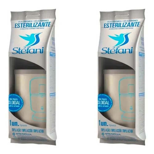 Kit 2 Velas Filtro Barro Tripla Ação Esterilizante São João