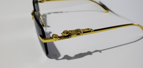 Lentes De Sol Cartier Jaguar Gold Mica Cafe