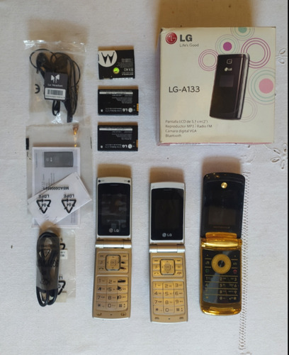 Lote Celulares Para Repuestos Motorola Razr V8 Oro LG Leer