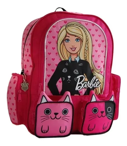 Mochila Barbie Gatitos Espalda 14 Pulgadas