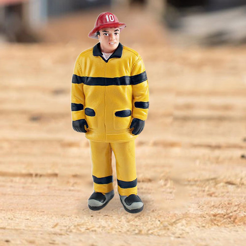 Modelo Estatuilla Mesa De Arena Ornamento Dibujo A Bomberos