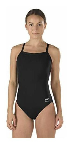 Speedo Women's Swimsuit One Piece Endurance+ Flyback Solid A