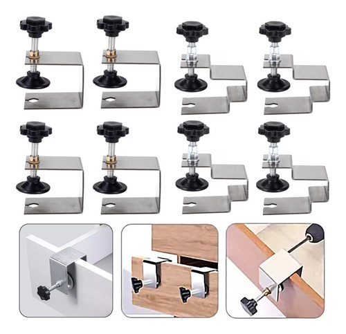 Paquete De 8 Clips Para Montaje Frontal De Cajón Y Clips De