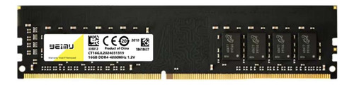 Memoria Ram: 1 X 16 Gb Weimu Ddr4, 4000 Mhz, Memoria Dimm De