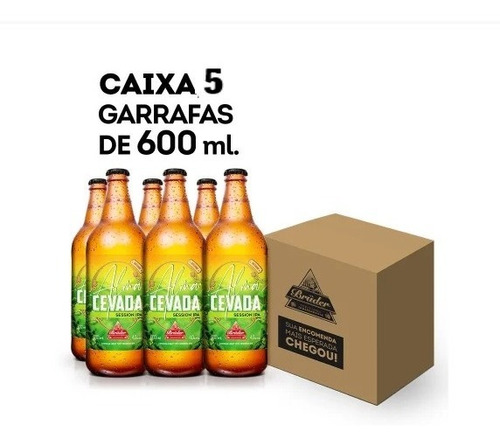 Caixa Cerveja Alma Cevada Session Ipa Low Carb 600ml - 5 Un