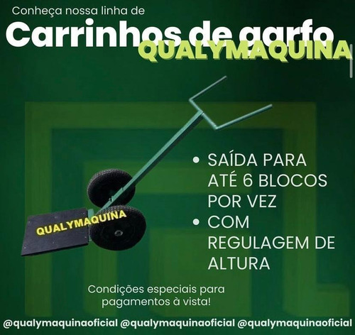 Máquina Qualymaquina Qm-4 Semi Automática Para Blocos