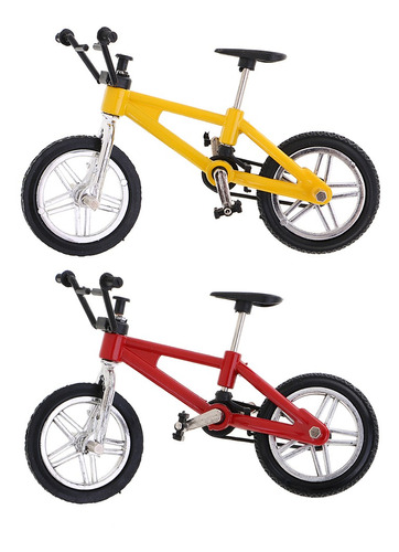 2 Piezas Bicicletas Para Dedos Mini Juguete Cool