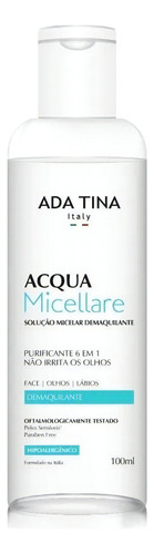 Ada Tina acqua micellare solução micelar demaquilante 100ml