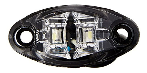 Luz Led Diamante Transparente/blanca 2 Diodos 2 Cables.