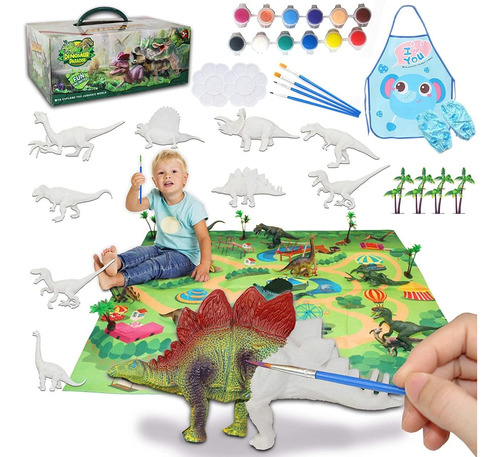 Kids Crafts And Arts Set Dinosaur Pintage Kit 9 Piezas ...