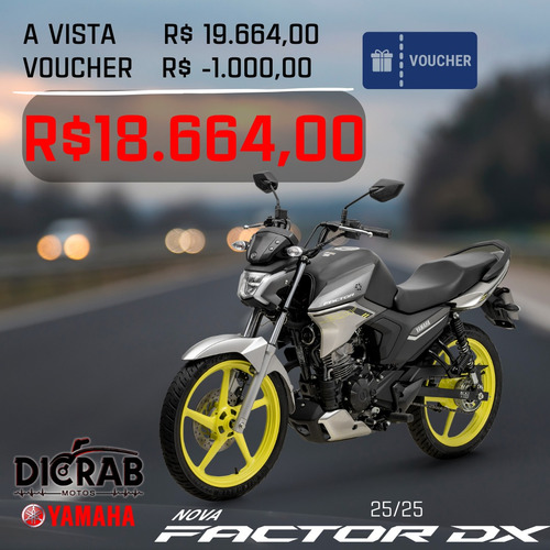 Yamaha Nova Factor 150 Dx 2025 - 0km (consulte Condições)