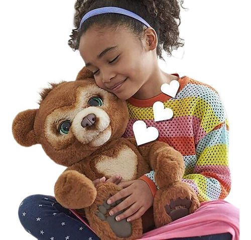 Muñeca Interactiva Con Forma De Oso Curioso, De 40 Cm, De Br