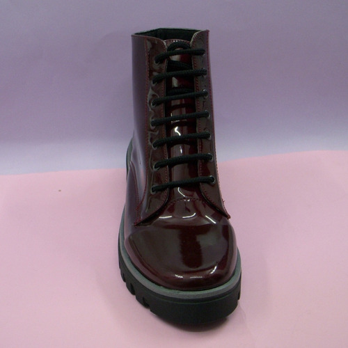Imagen 5 de 6 de Botin Combate Plataforma Militar Charol De Moda Y Calidad