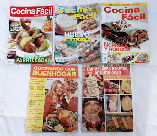 Revista Cocina Fácil Cocinando Con Buenhogar 5 Pack