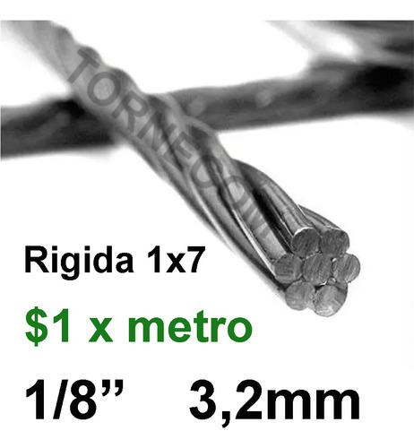 Guaya-de Acero 3,2mm - 1/8 Precio $1_x_metro
