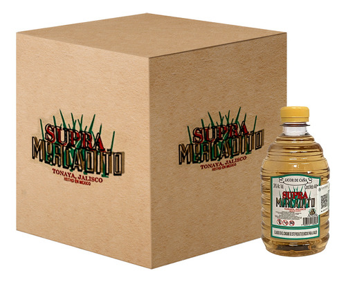 Caja Licor De Caña Supra Mercadito 440 Ml 24p