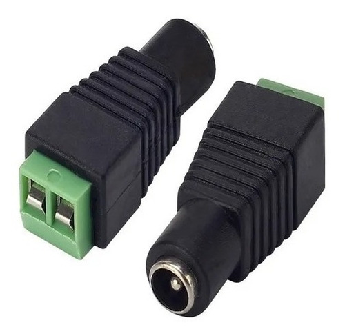 Pack De 2 Conector Plug Hembra 12v Camaras De Seguridad Mi