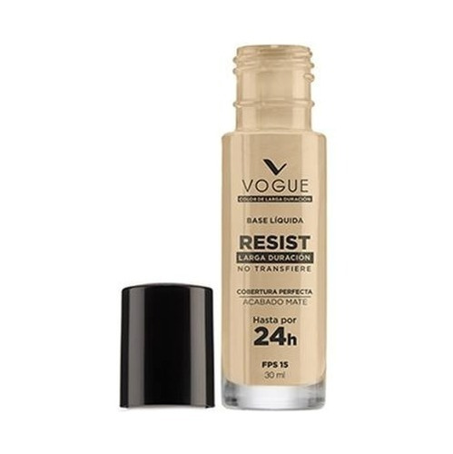 Base Liquida De Maquillaje Resist Vogue 24 Horas 30ml