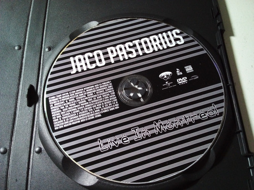 Jaco Pastorius - Live In Montreal Dvd (Usado)