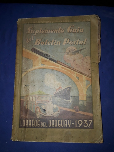 Antiguo Suplemento Guia Del Boletin Postal Correos De U 1937