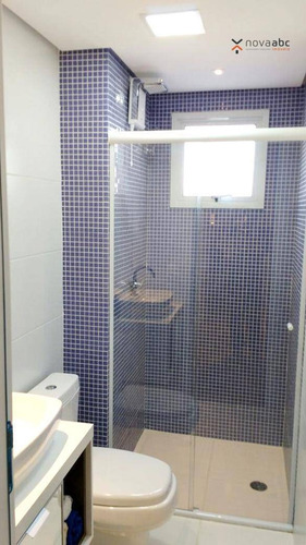 Apartamento Mobiliado Com 2 Dormitórios À Venda, 48 M² Por R$ 295.000 - Parque Das Nações - Santo André/sp - Ap1624