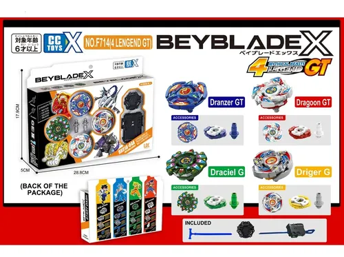 Conjunto De Caixas Da Série Beyblade X Com Brinquedos Infant
