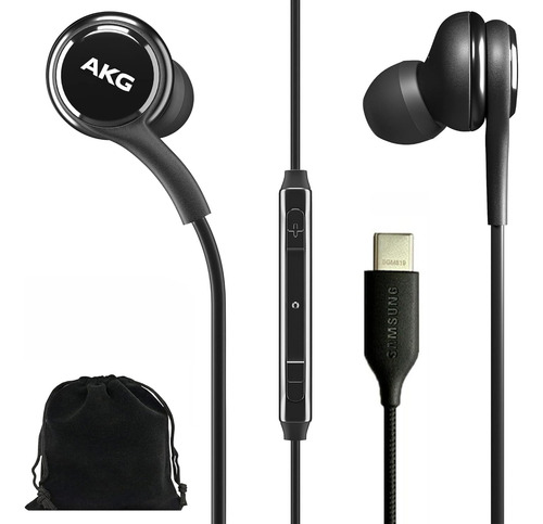 Auriculares Samsung Akg, Con Conector Usb C, Negro