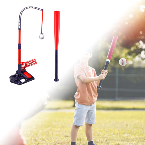 Máquina Lanzadora De Béisbol Para Niños De 3 A 5 Rojo