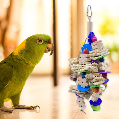 Juguete De Masticación De Loro De Pájaro, Medio De