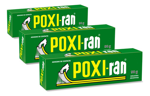 Poxi-ran® - Adhesivo De Contacto - Pomo 90g Pack X 3