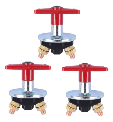 3 X Isolador De Bateria De Chave Fixa De 1500 Amp Cut Off Ki