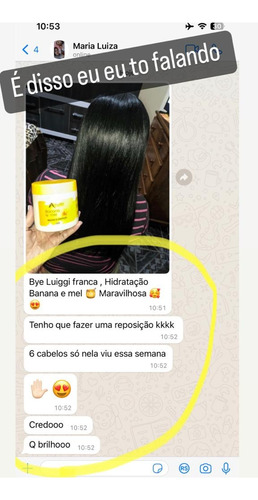 Shampoo Nutritivo E Máscara De Hidratação Banana E Mel
