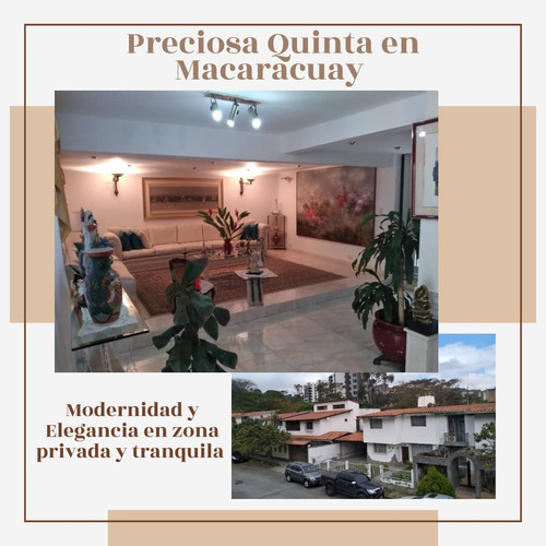 Bella Quinta En Venta Macaracuay Con Anexo, 380 M2, 5 Habitaciones, 5 Baños, 3 Puestos De Estacionamiento