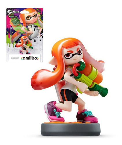 Nintendo Amiibo Inkling Niña Naranja - Splatoon