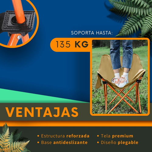 Silla Camping Plegable Ecomlab Portatil Para Exterior