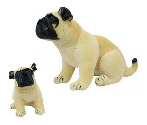 Bicho De Pelúcia Grande Cachorro Pug 40cm - Fofy Toys