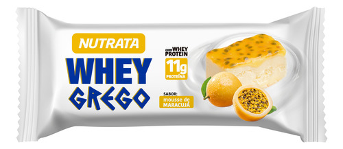 Whey Grego Bar Mousse De Maracujá 12 Unidades De 40g