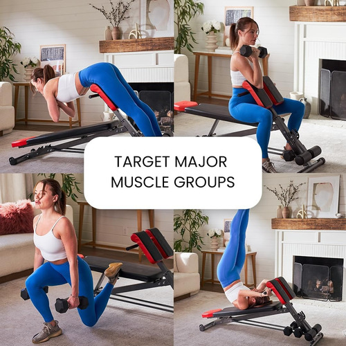 Banco Ajustable Multifuncional Para Entrenamiento Completo