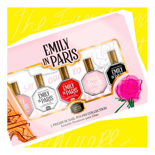 Set de 5 Esmaltes Premium Emily In París Republic Cosmetics