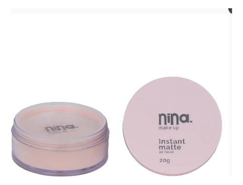 Kit Nina Makeup Base Líquida Basic+pó Solto Instant Cor 2